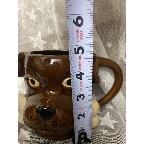 Boston Warehouse Dog Face Ceramic Mug With Bone Handle - Picture 9 of 10